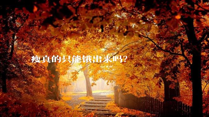 瘦真的只能饿出来吗？
